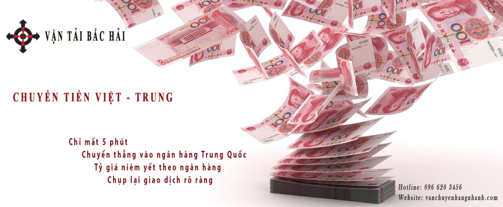 Vận tải Bắc Hải - Chuyển tiền qua Trung Quốc