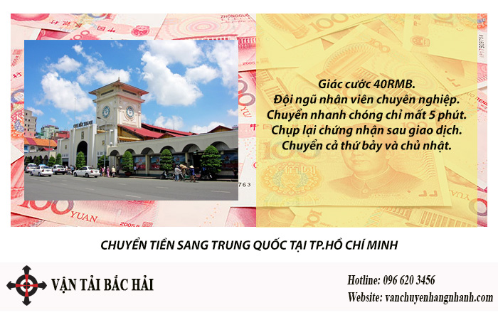 Chuyển tiền qua Trung Quốc tại TPHCM