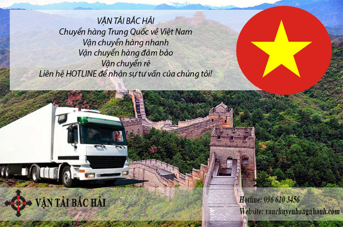 Vận tải Bắc Hải - Chuyển hàng máy móc về Việt Nam