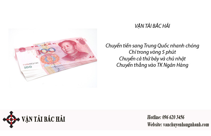 Dịch vụ nhận chuyển tiền sang Trung Quốc nhanh chóng