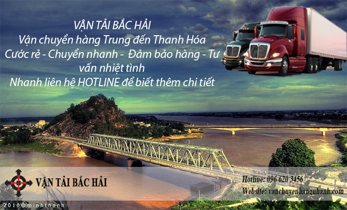 Vận tải Bắc Hải - Chuyển hàng Trung Quốc về Thanh Hoá