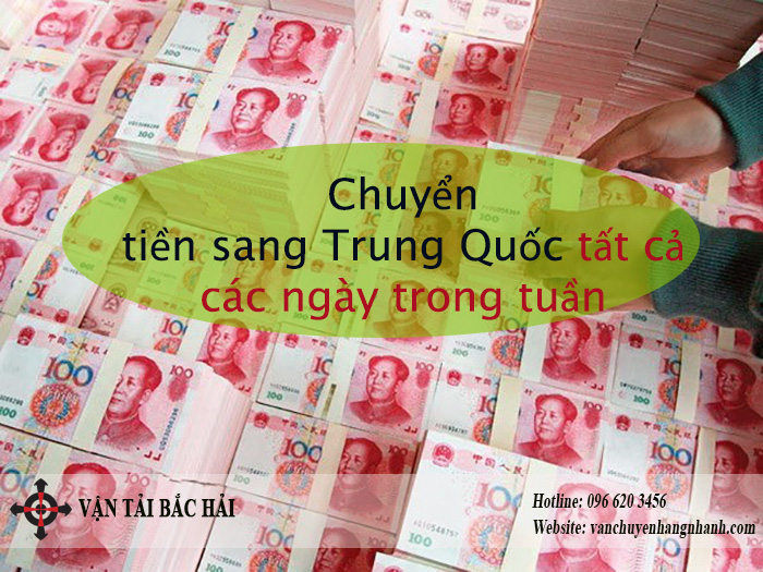 Chuyển tiền sang Trung Quốc các ngày trong tuần