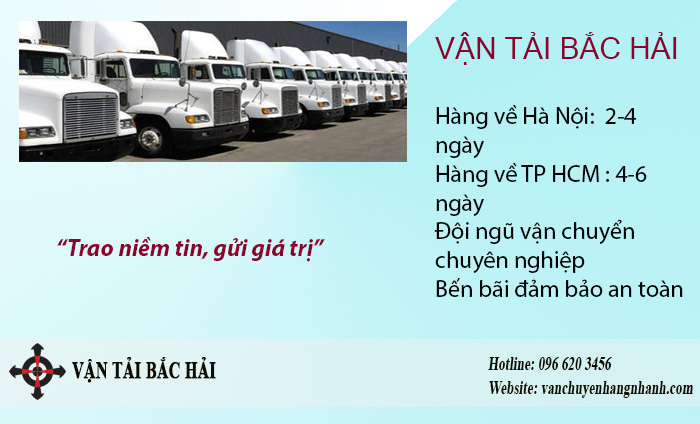 Vận tải Bắc Hải - Dịch vụ vận chuyển máy móc Trung Quốc Việt Nam