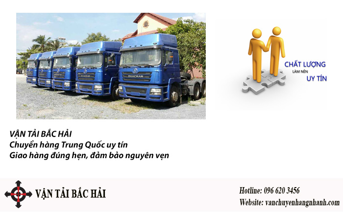 Vận tải Bắc Hải - Cty chuyển hàng Trung Quốc về Việt Nam uy tín