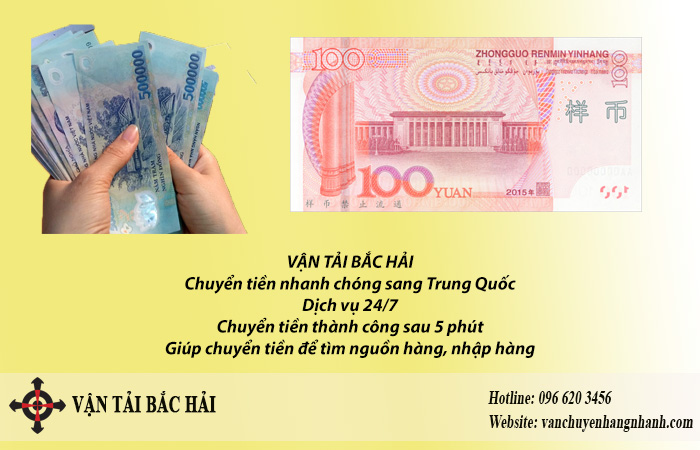 Bắc Hải nhận thanh toán chuyển tiền sang Trung Quốc